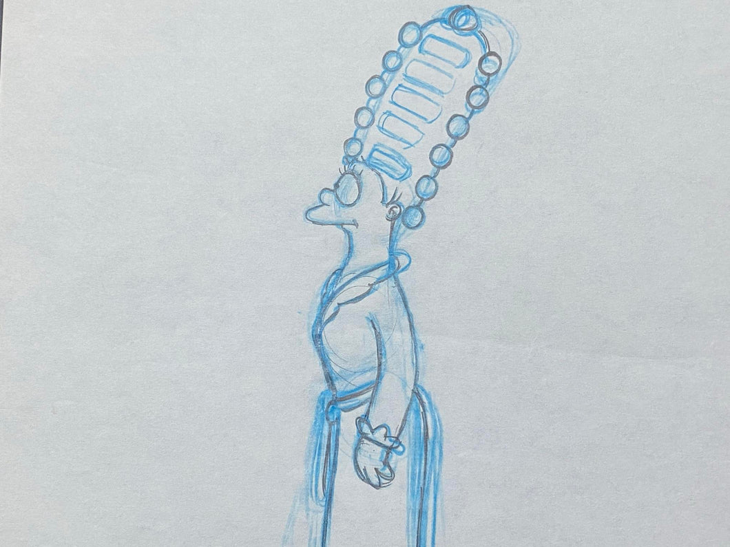 The Simpsons - Original drawing of Marge Simpson (90's)