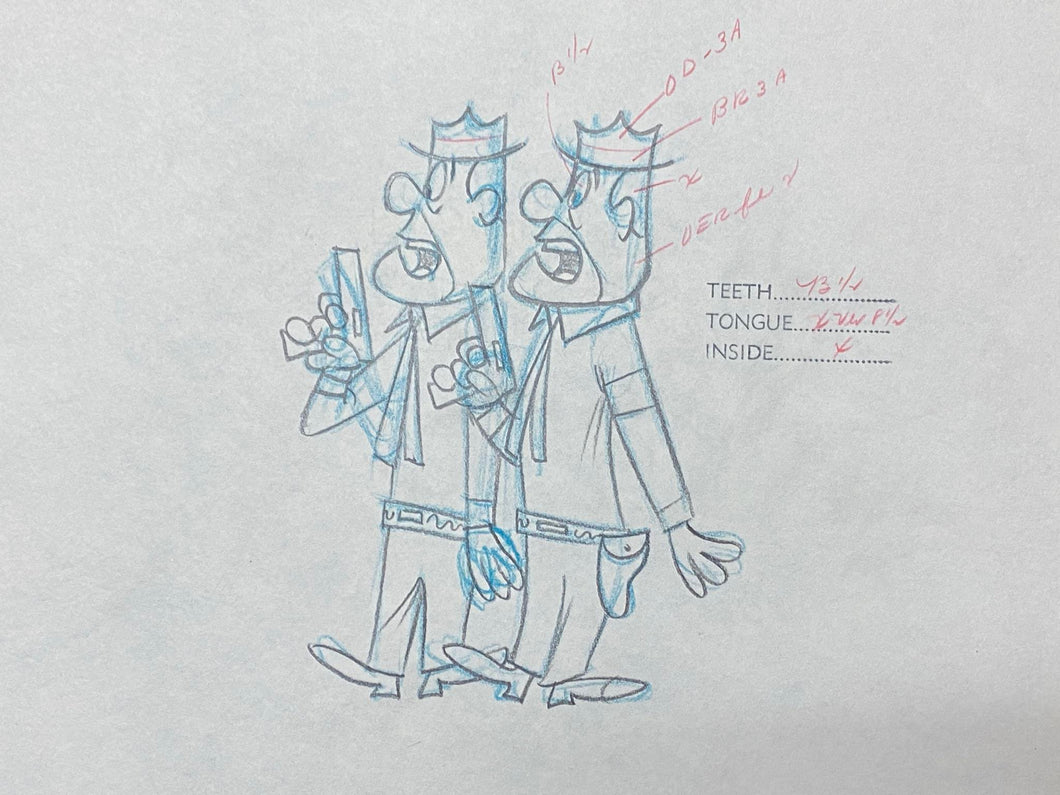 Laurel and Hardy (1966) - Original drawing