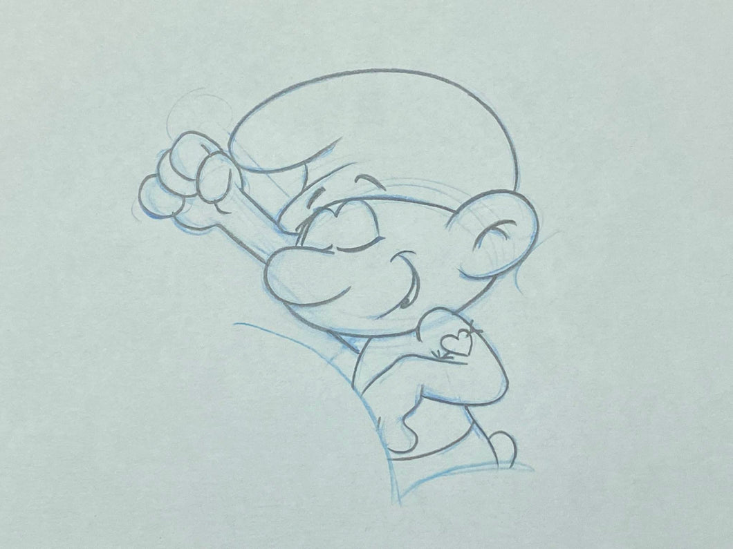 The Smurfs - Original animation drawing