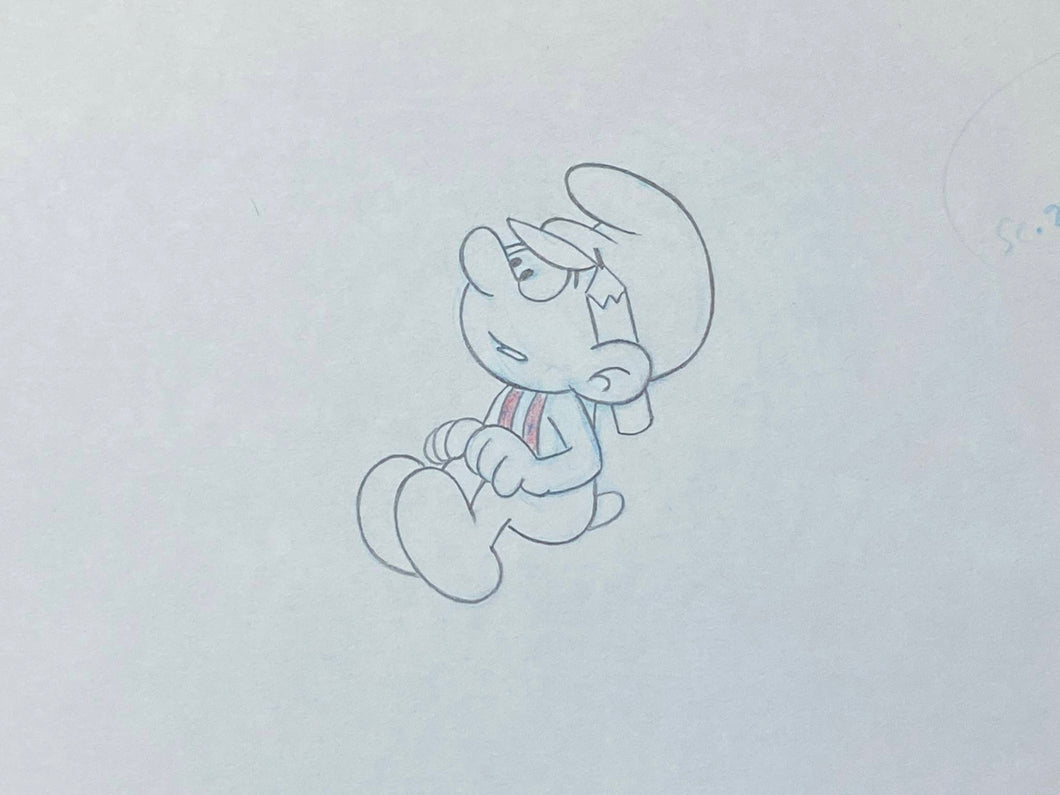 The Smurfs - Original animation drawing