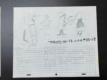 Load image into Gallery viewer, Mister Magoo (1960) - Original hand drawn storyboard page
