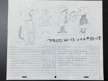 Load image into Gallery viewer, Mister Magoo (1960) - Original hand drawn storyboard page
