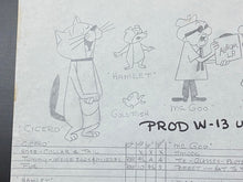 Load image into Gallery viewer, Mister Magoo (1960) - Original hand drawn storyboard page
