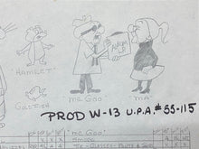 Load image into Gallery viewer, Mister Magoo (1960) - Original hand drawn storyboard page
