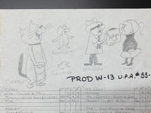 Load image into Gallery viewer, Mister Magoo (1960) - Original hand drawn storyboard page
