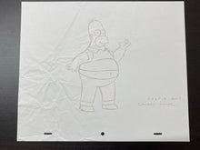 Load image into Gallery viewer, The Simpsons - Original drawing of Homer Simpson (Episode: Treehouse of Horror XVII, 2006)
