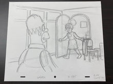 Load image into Gallery viewer, The Simpsons - Original drawing of Homer and Marge Simpson (Episode: Mommie Beerest, 2005)
