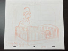 Load image into Gallery viewer, The Simpsons - Original drawing of Homer and Maggie Simpson
