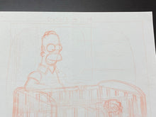 Load image into Gallery viewer, The Simpsons - Original drawing of Homer and Maggie Simpson
