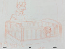 Load image into Gallery viewer, The Simpsons - Original drawing of Homer and Maggie Simpson
