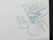 Load image into Gallery viewer, The Simpsons - Original drawing of Krusty the Clown (Episode: Kamp Krusty, 1992)
