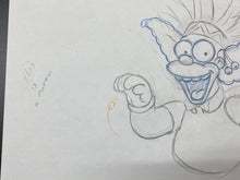 Load image into Gallery viewer, The Simpsons - Original drawing of Krusty the Clown (Episode: Kamp Krusty, 1992)
