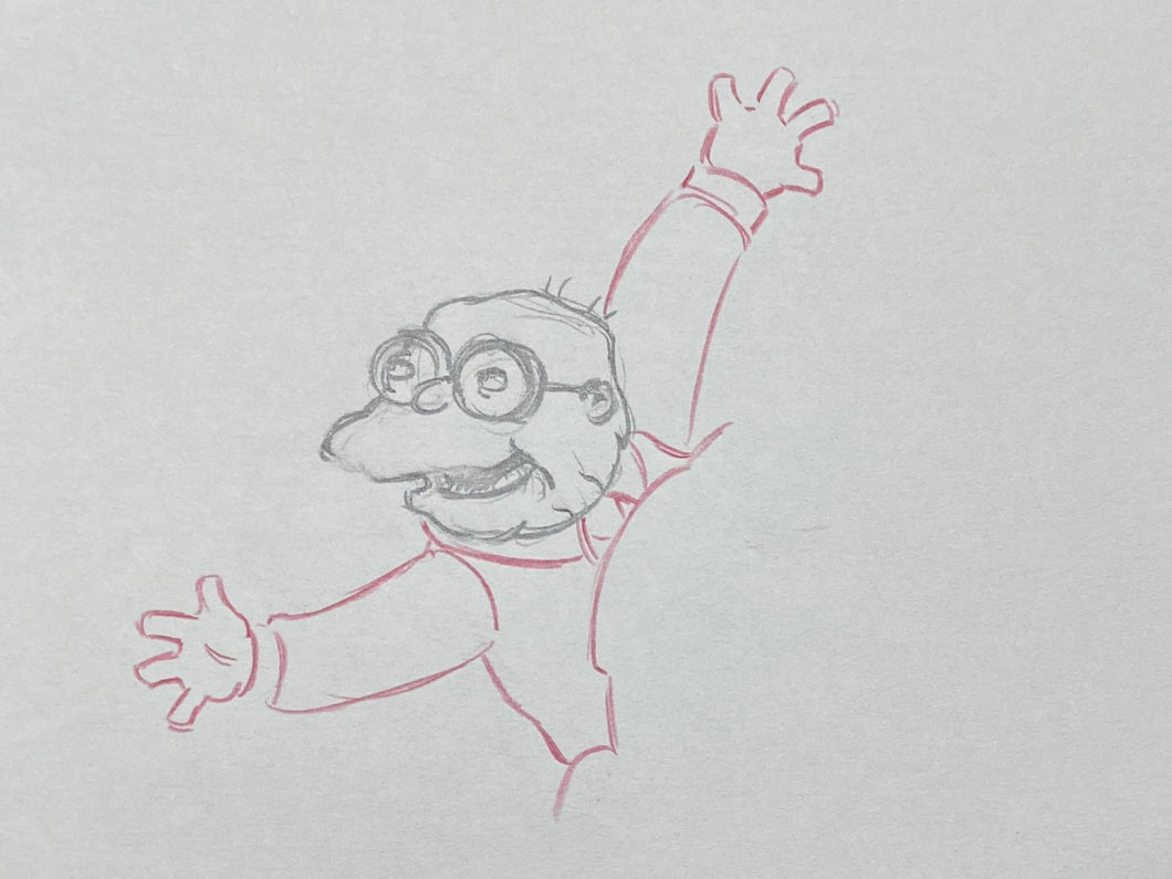 The Simpsons - Original drawing of Hans Moleman