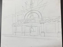 Load image into Gallery viewer, The Simpsons - Original drawing of Aztec Theater (scene background)
