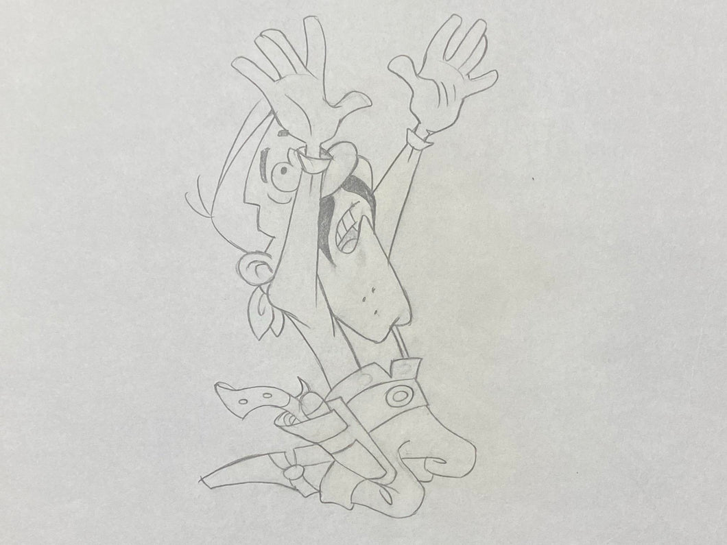 Lucky Luke - Original animation drawing of The Daltons (1984)