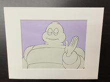 Load image into Gallery viewer, Michelin - Original animation cel and drawing of Michelin Man / Bibendum
