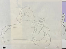 Load image into Gallery viewer, Michelin - Original animation cel and drawing of Michelin Man / Bibendum
