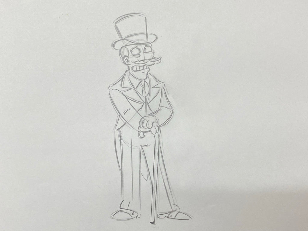 The Simpsons - Original drawing of Willie McDougal (Episode: My Fair Laddy, 2006)