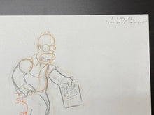 Load image into Gallery viewer, The Simpsons - Original drawing of Homer Simpson
