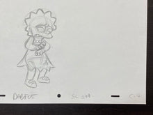 Load image into Gallery viewer, The Simpsons - Original drawing of Lisa Simpson
