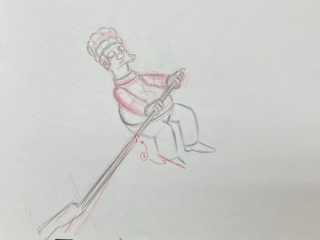 The Simpsons - Original drawing of Apu Nahasapeemapetilon