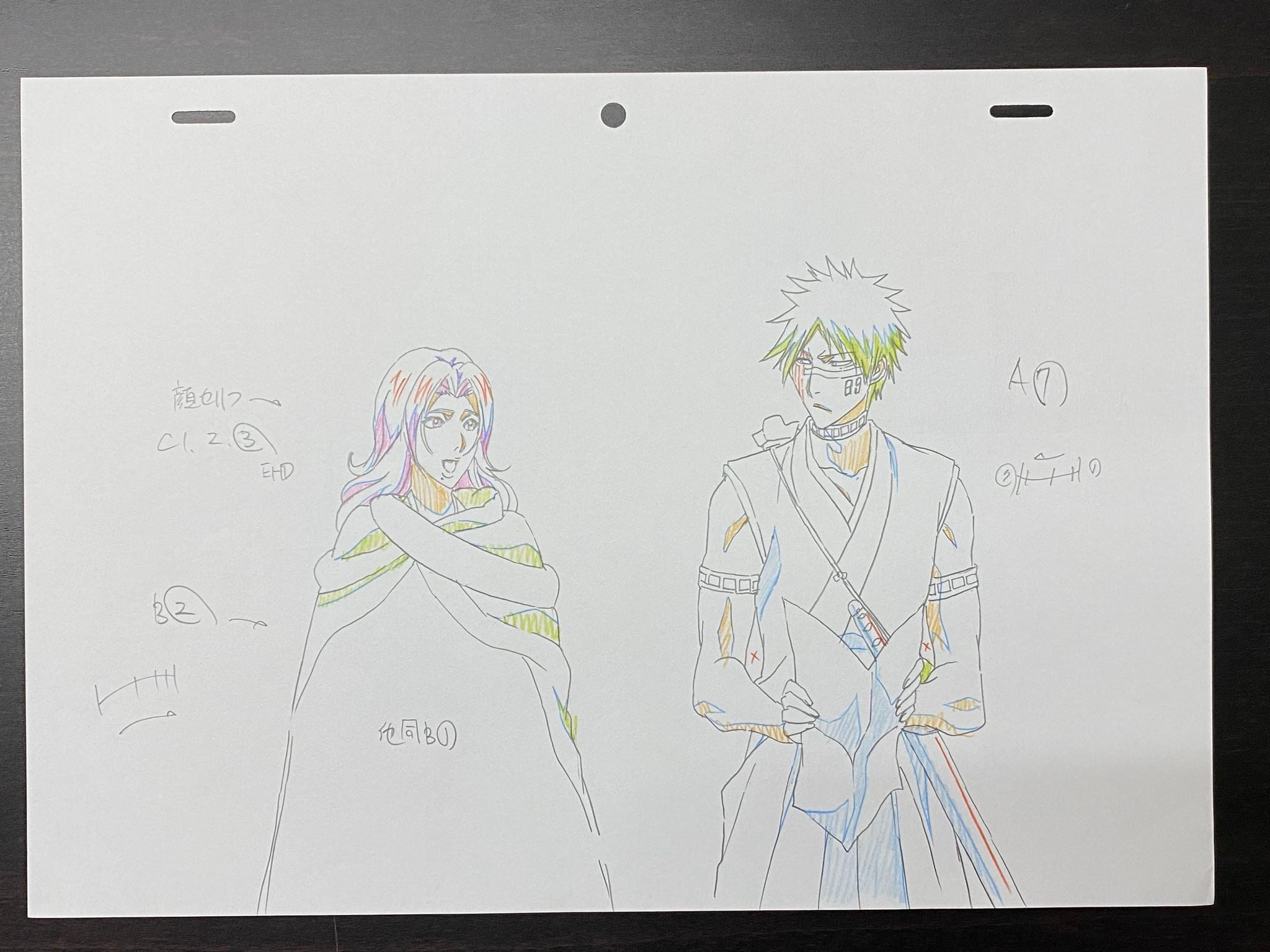 Bleach - Original drawing of Rangiku Matsumoto and Ichigo Kurosaki –  Gallery Animation