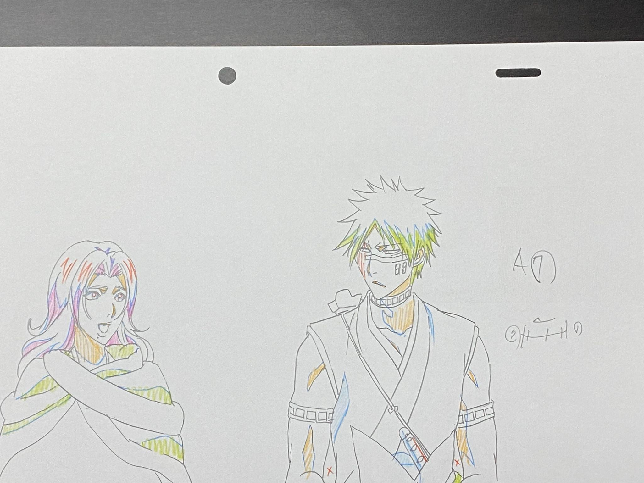 Bleach - Original drawing of Rangiku Matsumoto and Ichigo Kurosaki –  Gallery Animation