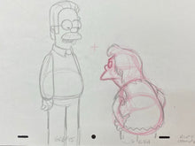 Load image into Gallery viewer, The Simpsons - Original drawing of Ned Flanders and Nelson Muntz (Episode: Home Away from Homer, 2005)
