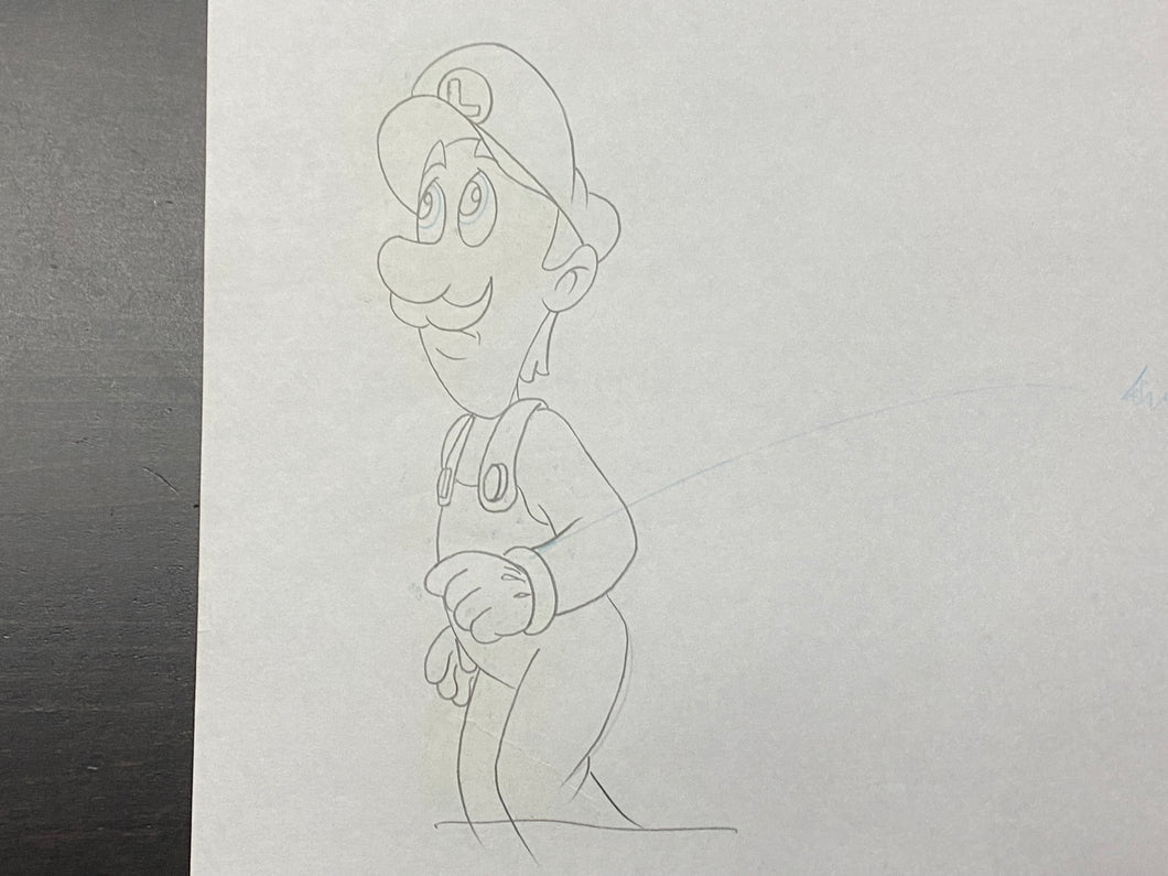 The Super Mario Bros. Super Show! (1989) - Original Animation Drawing of Luigi