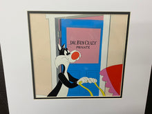 Load image into Gallery viewer, Looney Tunes - Original animation cel of Sylvester with original painted background (1960s)
