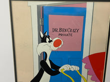 Load image into Gallery viewer, Looney Tunes - Original animation cel of Sylvester with original painted background (1960s)
