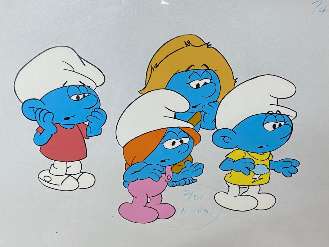 The Smurfs - Original animation cel