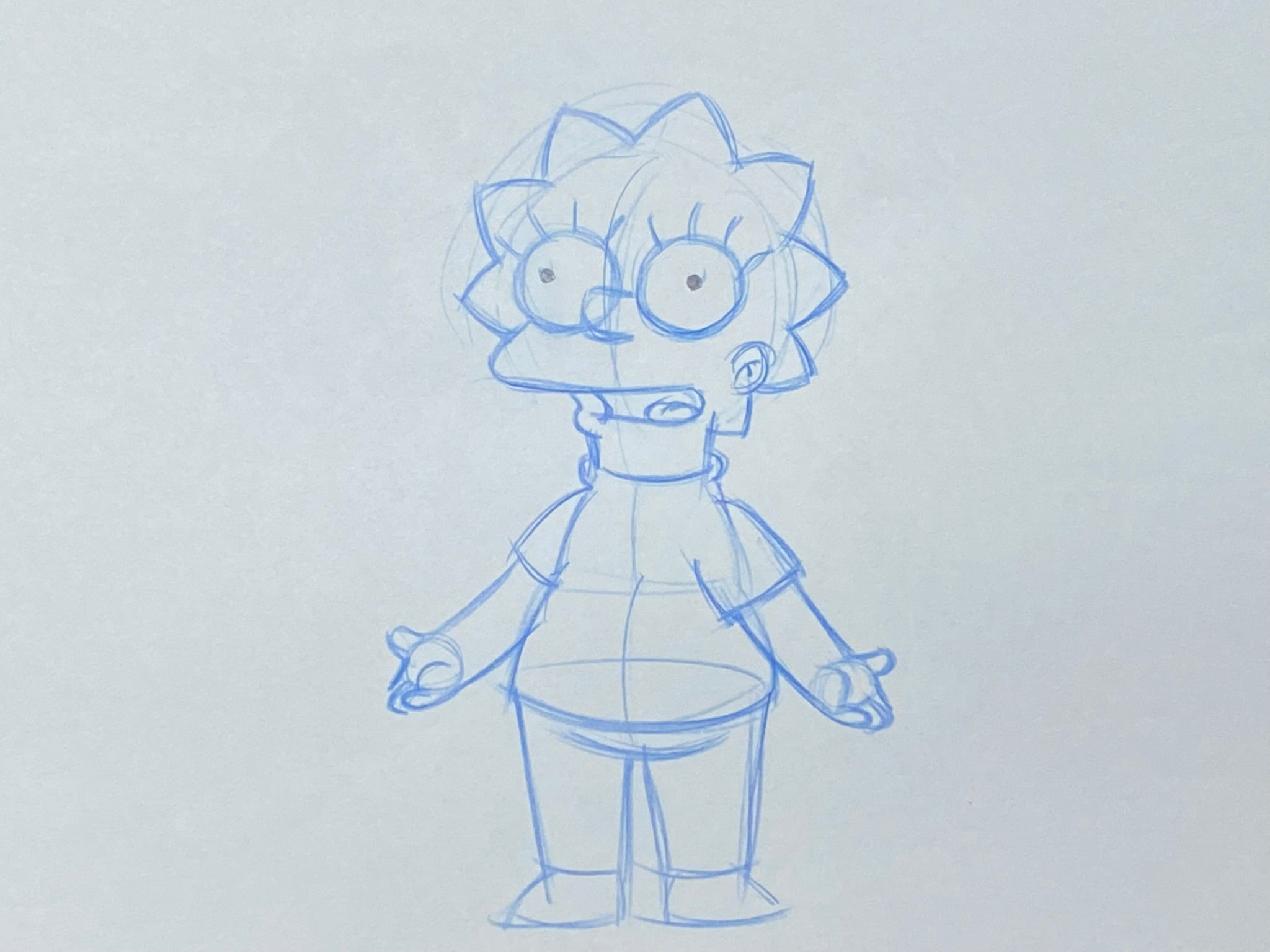 The Simpsons - Original drawing of Lisa Simpson – Gallery Animation