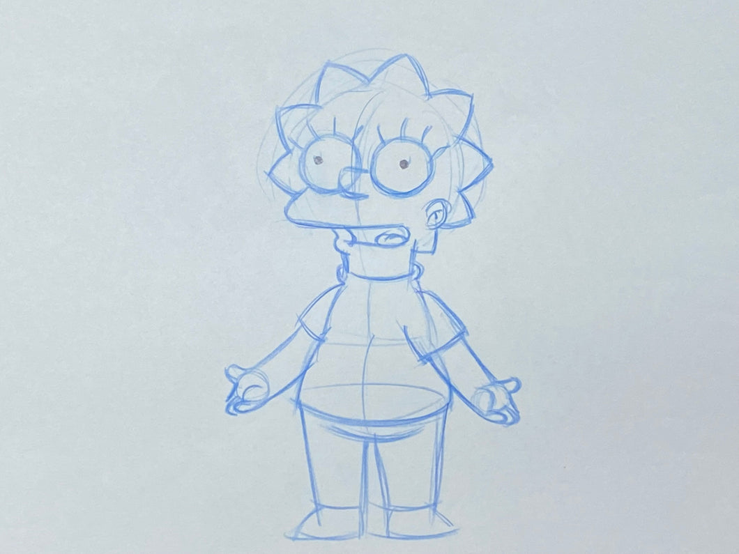 The Simpsons - Original drawing of Lisa Simpson