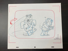 Load image into Gallery viewer, The Flintstones - Original drawing of Frederick &quot;Fred&quot; Flintstone and Bernard &quot;Barney&quot; Rubble

