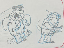 Load image into Gallery viewer, The Flintstones - Original drawing of Frederick &quot;Fred&quot; Flintstone and Bernard &quot;Barney&quot; Rubble
