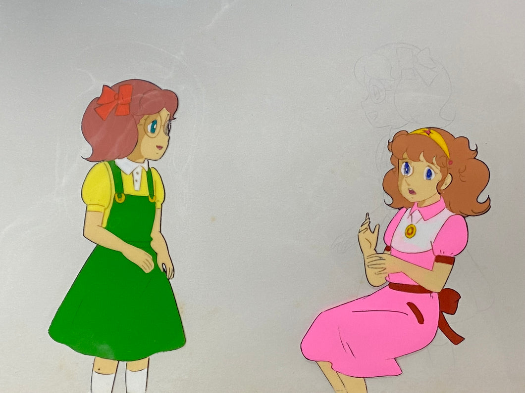 Lalabel, the Magical Girl (1981) - 2 x Original animation cels and drawings