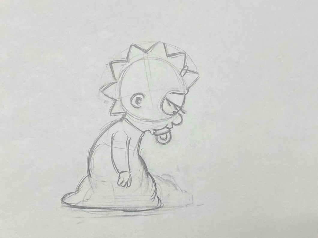 The Simpsons - Original drawing of Maggie Simpson