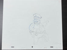Load image into Gallery viewer, The Simpsons - Original drawing of Chief Clancy Wiggum
