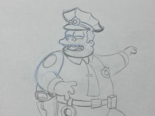 Load image into Gallery viewer, The Simpsons - Original drawing of Chief Clancy Wiggum
