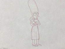 Load image into Gallery viewer, The Simpsons - Original drawing of Marge and Maggie Simpson
