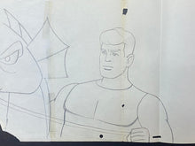 Load image into Gallery viewer, The Superman/Aquaman Hour of Adventure - Original animation drawing of Aquaman - BIG SIZE
