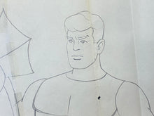 Load image into Gallery viewer, The Superman/Aquaman Hour of Adventure - Original animation drawing of Aquaman - BIG SIZE
