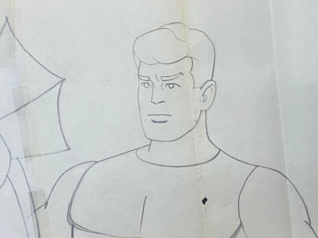 The Superman/Aquaman Hour of Adventure - Original animation drawing of Aquaman - BIG SIZE