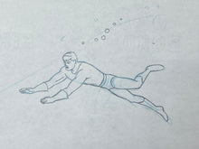 Load image into Gallery viewer, The Superman/Aquaman Hour of Adventure - Original animation drawing of Aquaman
