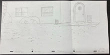 Load image into Gallery viewer, The Simpsons - Original drawing of Simpsons yard (scene background)
