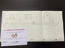 Load image into Gallery viewer, The Simpsons - Original drawing of Simpsons yard (scene background)
