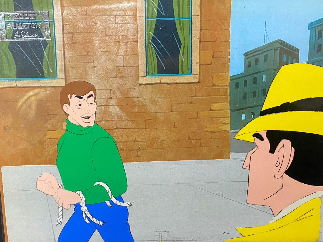 The Dick Tracy Show - Original animation cel of Dick Tracy