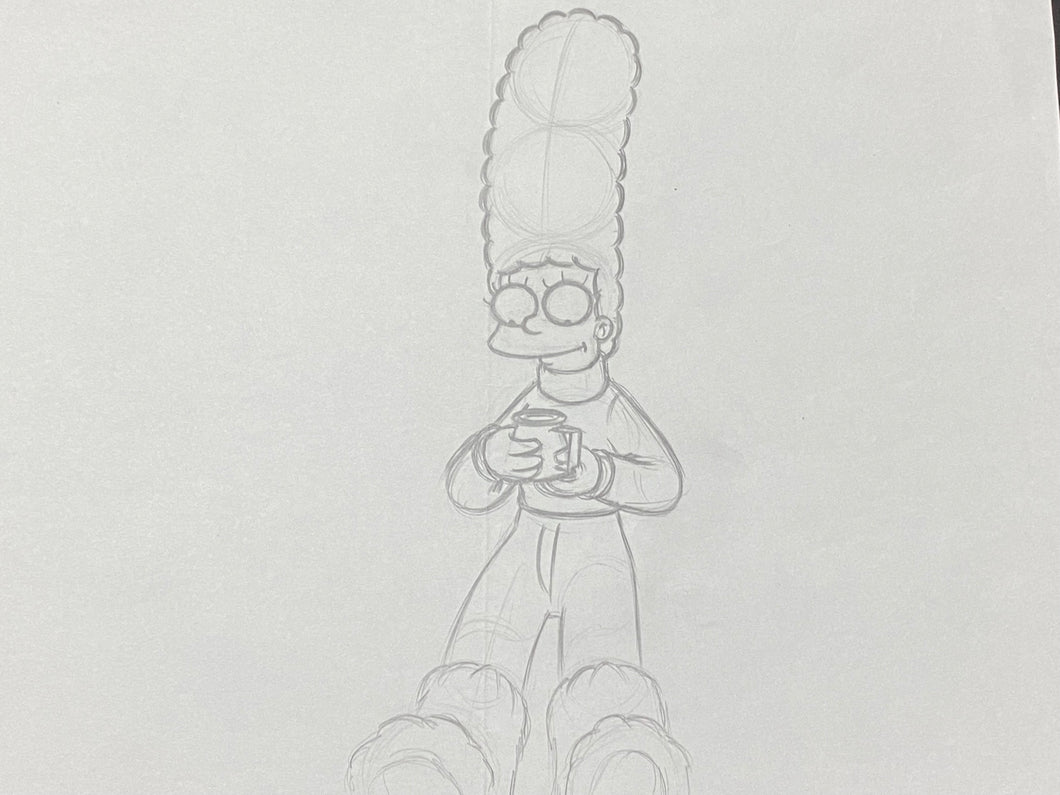 The Simpsons - Original drawing of Marge Simpson