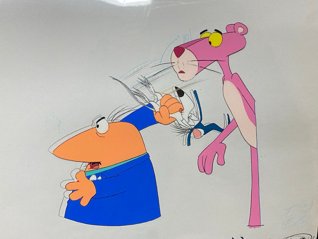 The Pink Panther Show 1970 2 Original Animation Cell & 